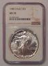 NGC MS70 1988 US American Silver Eagle ASE. 999 Fine Key Date Perfect Grade NR
