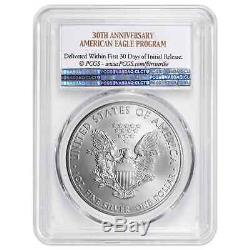 PRESALE (20) 2016 $1 American Silver Eagle PCGS MS70 30th Anniv. Label