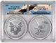 Pre-Sale 2021 2oz American Silver Eagles TWO Coin Set PCGS MS70 Same Eagle Label
