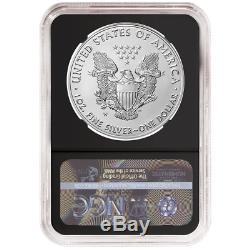 Presale 2020-W Burnished $1 American Silver Eagle NGC MS70 Blue ER Label Retro