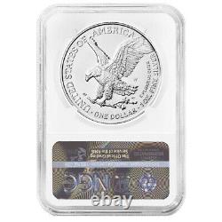 Presale 2021-W Burnished $1 Type 2 American Silver Eagle NGC MS70 Brown Label