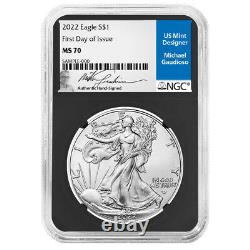 Presale 2022 $1 American Silver Eagle NGC MS70 FDI Michael Gaudioso Label Retr