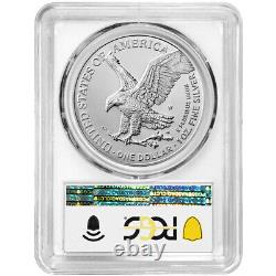 Presale 2023-W Burnished $1 American Silver Eagle PCGS SP70 FDOI Flag Label Wh