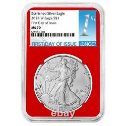 Presale 2024-W Burnished $1 American Silver Eagle NGC MS70 FDI First Label