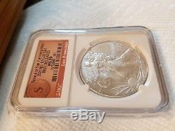Rare 2013(S) American Silver Eagle 1st Rel, NGC MS70. Low pop