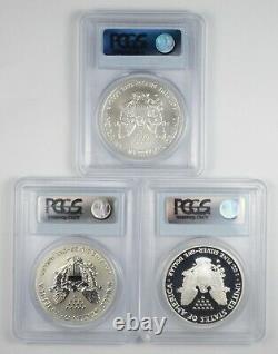 Set MS 70 PR DCAM 2006-WithP American Silver Eagle 20th Anniversary PCGS 1108