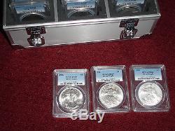 Silver American Eagle Complete 30 Coin Set PCGS MS 69 Box 1986 2015 1994 1996