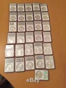 Silver American Eagle Set 1986 To 2016 31 Coins NGC MS69