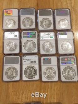 Silver American Eagle Set 1986 To 2016 31 Coins NGC MS69 PQ See Pic's