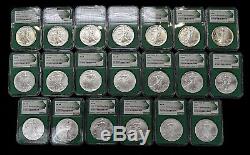 The Monster Box Collection 31 Piece 1986-2016 American Silver Eagle Set NGC MS69