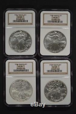 United States 1986-2005 American Silver Eagle $1 20 Coin Set NGC MS69